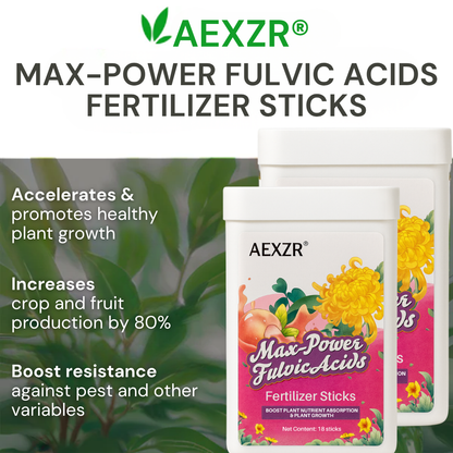 AEXZR® Max-Power Fulvic Acids Fertilizer Sticks