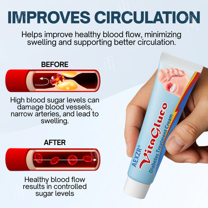 Clinically Proven: 95% Faster Wound Healing with AEXZR® VitaGluco Diabetes Treatment Cream